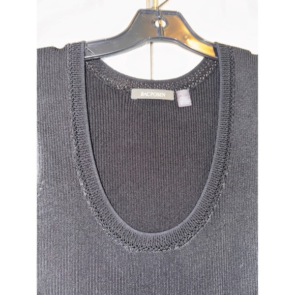 Zac Posen Jill Pointelle Knit Sleeveless Maxi L - Picture 9 of 11